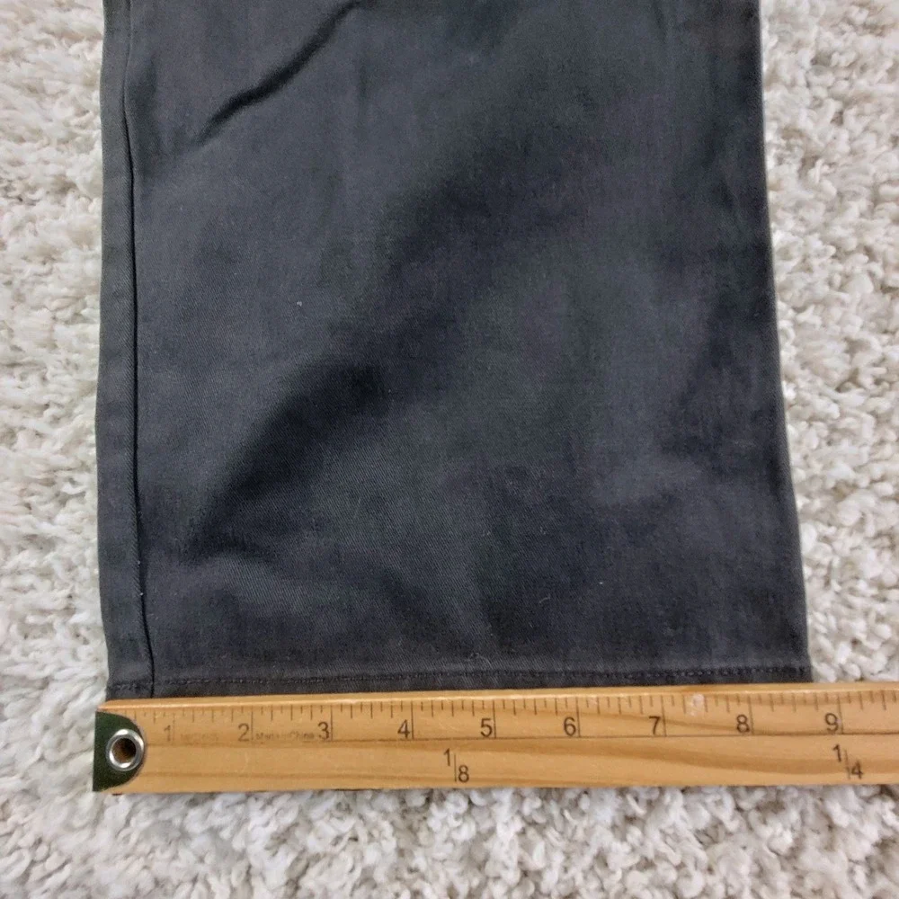 Chaps Chino Pants Mens 32x32 Black NEW True American Classic Flat Front Cotton